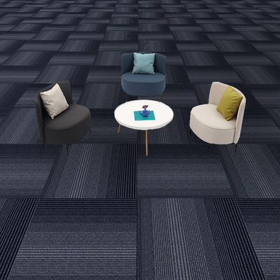 Loop Pile 50x50 Nylon Carpet Tiles Polypropylene Fiber Anti Static Level Loop Pile