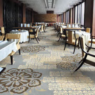 Wool And Nylon Woven Axminster Carpet For Lobby Wall To Wall