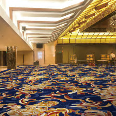 Wool And Nylon 66 Woven Axminster Carpet Cut Pile Fire Retard