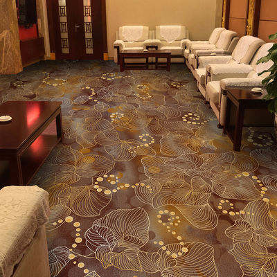 Lobby Wall To Wall Woven Axminster Carpet With Wool And Nylon