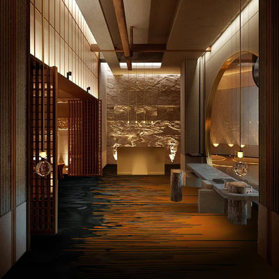 Wall To Wall Auditorium Nylon Printed Carpet With Stain Resistant