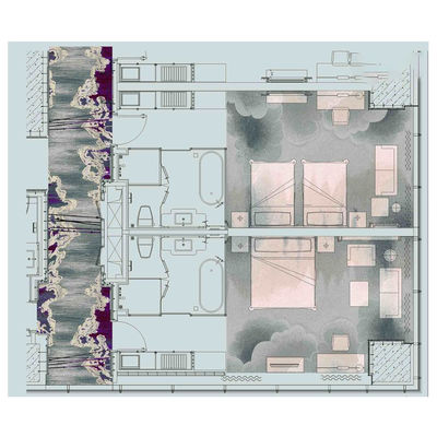 Public Spaces Corridor 5 Start Hotel Axminster Wool Carpet Luxury Hospitality