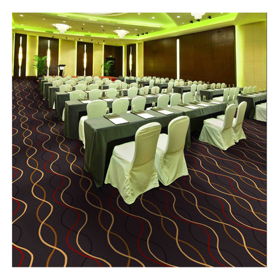 Hotel Lobby Carpet Decor Woven Axminster Carpet Fire Retardant