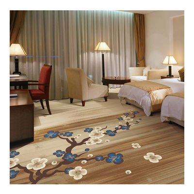 Lead And Flower Element Nylon Wall To Wall Printed Carpet For Room