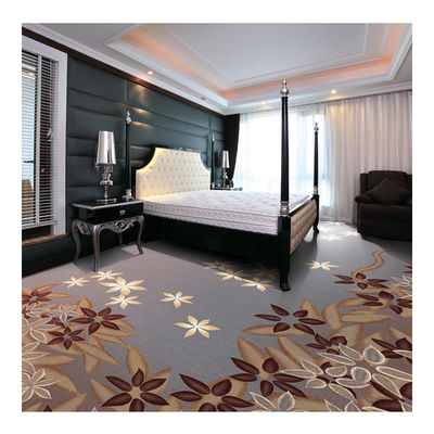 Lead And Flower Element Nylon Wall To Wall Printed Carpet For Room