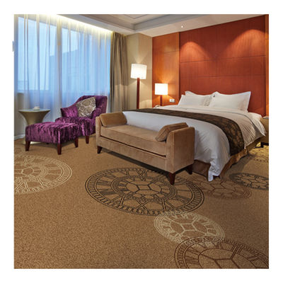 Wall To Wall 100% Polyester Printed Carpet For Hotel Inn Room