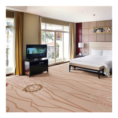 Wall To Wall 100% Polyester Printed Carpet For Hotel Inn Room