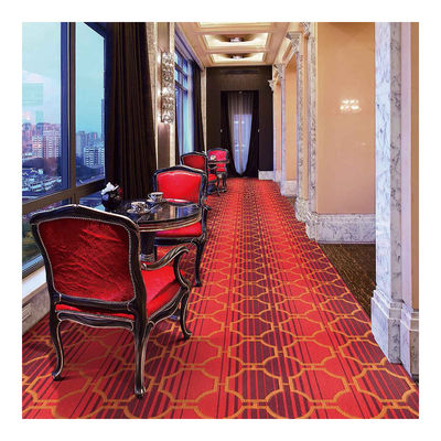 Jacquard Loop Pile Tufted Broadloom Carpet Width 4m For Hotel Room