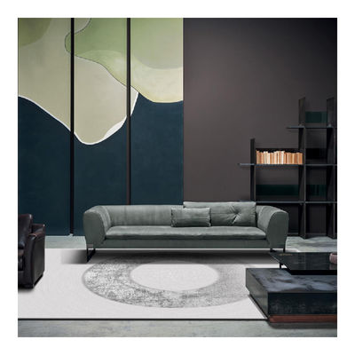 Polypropylene Polyester Area Rug With Shrink Yarn And Bright Silk For Room