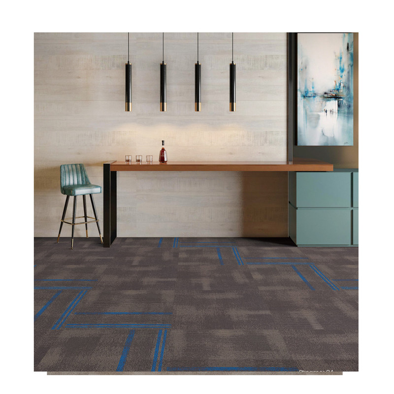 Commercial PVC Carpet Office Solution Dyed Nylon Carpet 60cm*60cm